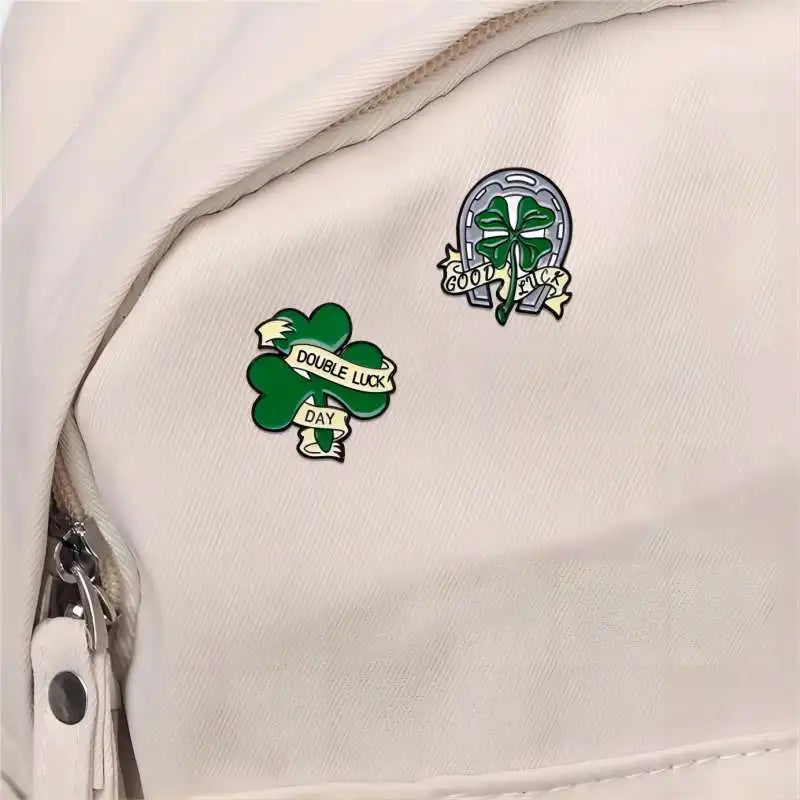 sint patrick's day lucky cap pins
