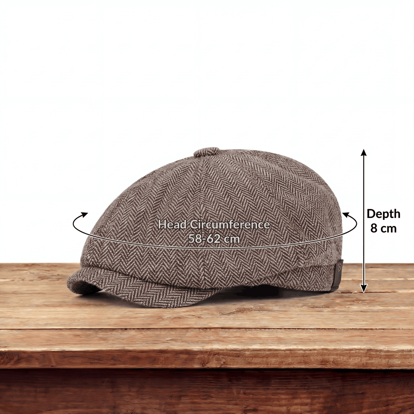 Herringbone Wool Cap