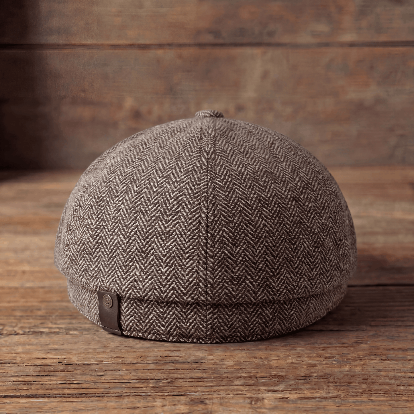 Herringbone Wool Cap