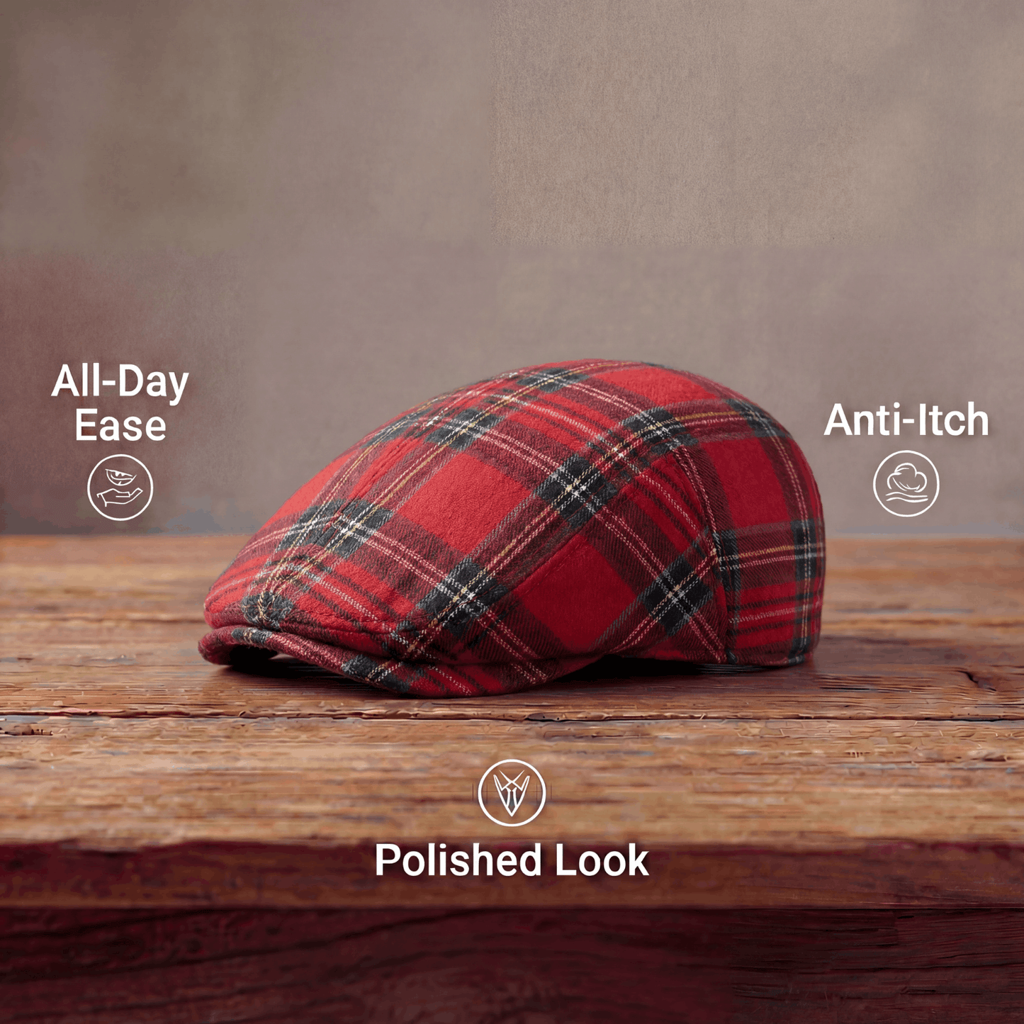 Festive Plaid Cap