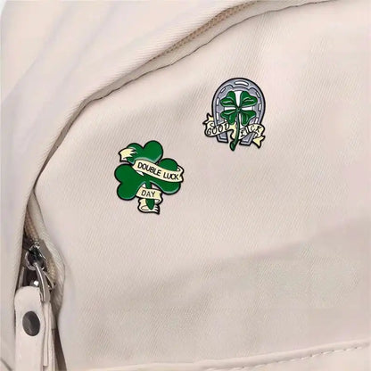 sint patrick's day lucky cap pins