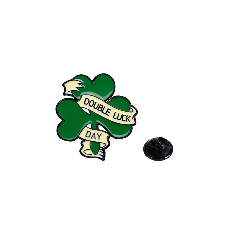 sint patrick's day lucky cap pins