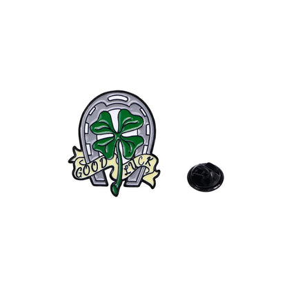 sint patrick's day lucky cap pins