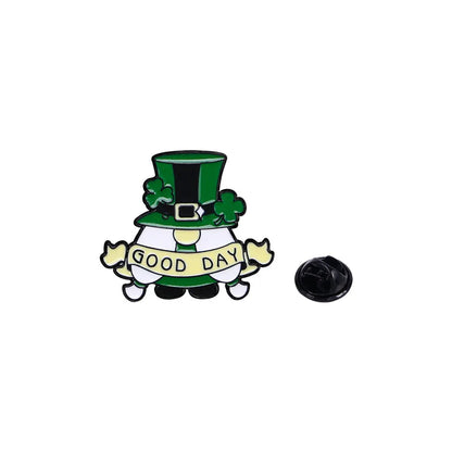 sint patrick's day lucky cap pins