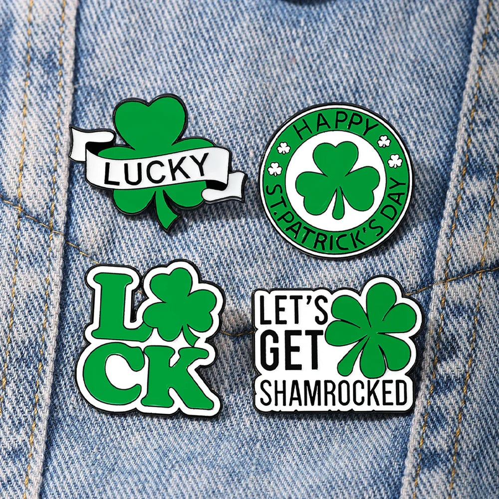 the sint patrick's day cap pins